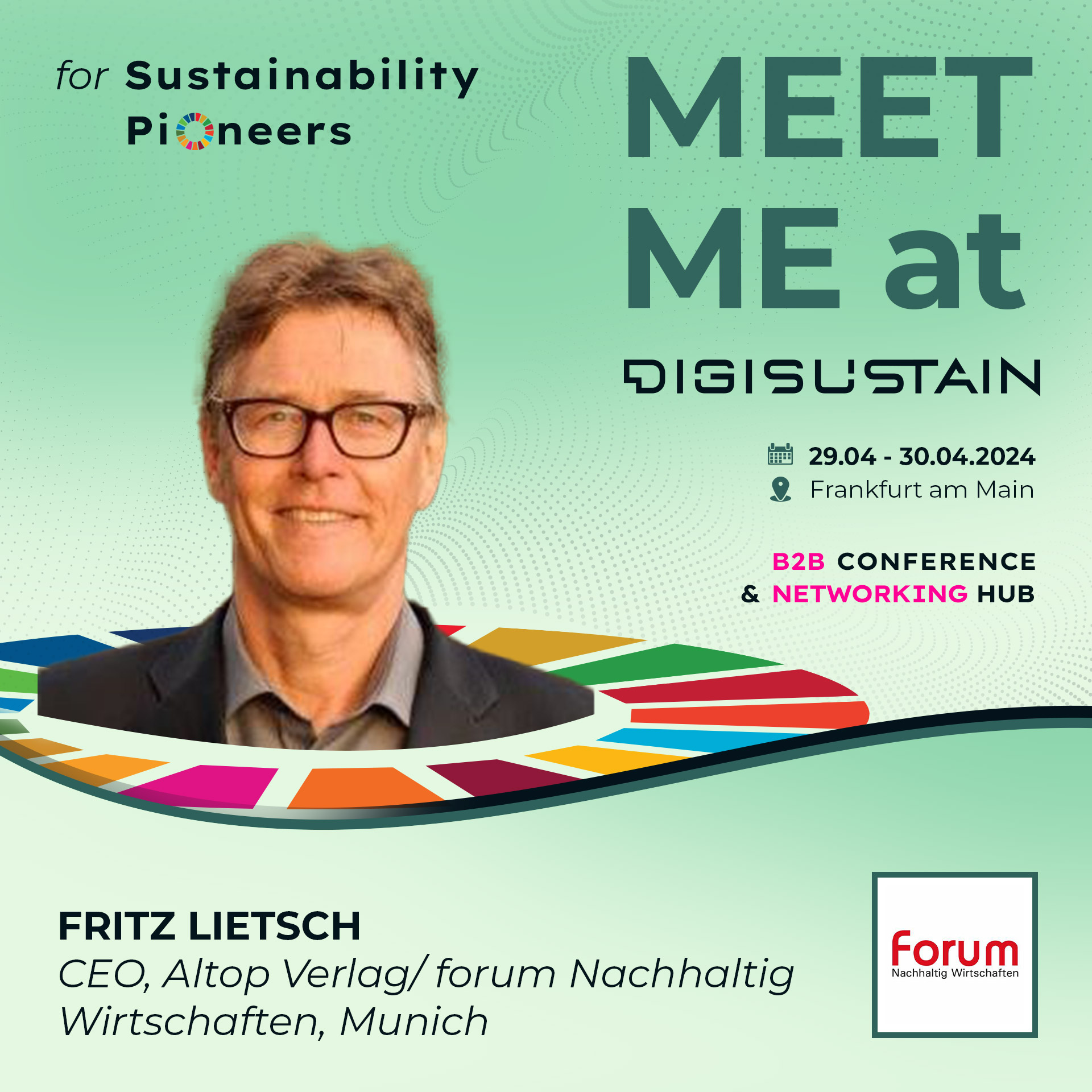 Fritz Lietsch, CEO ALTOP-Verlag: Meet me at DIGISUSTAIN