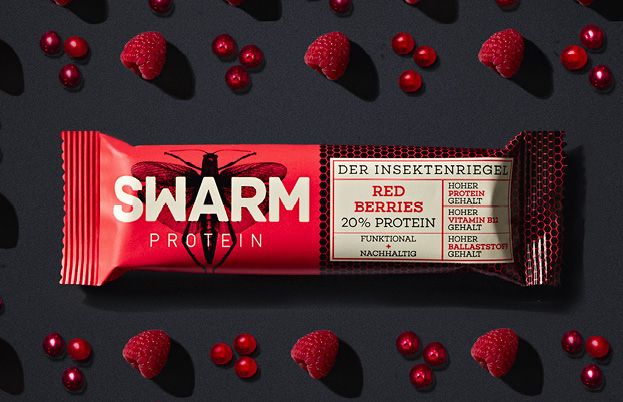 SWARM Protein – Ein Insektenriegel mit hohem Proteingehalt. © SWARM