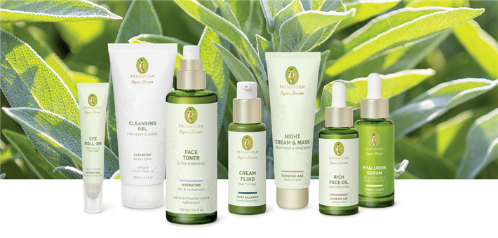 Die innovative PRIMAVERA Organic Skincare Gesichtspflege © Primavera