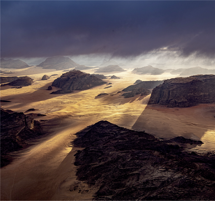 Felsen im Wadi Rum, Jordanien © Michael Martin