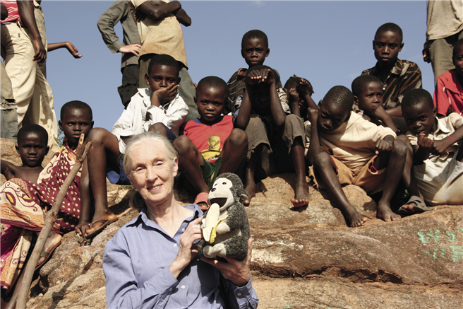 Für ihre unermüdlichen Einsatz erhält Jane Goodall zahlreiche Auszeichnungen: Sie wird in die Legion o Honour aufgenommen, Fiedensbotschafterin der UN und erhält in diesem Jahr den internationalen B.A.U.M.-Sonderpreis. © Maximilian Heinz