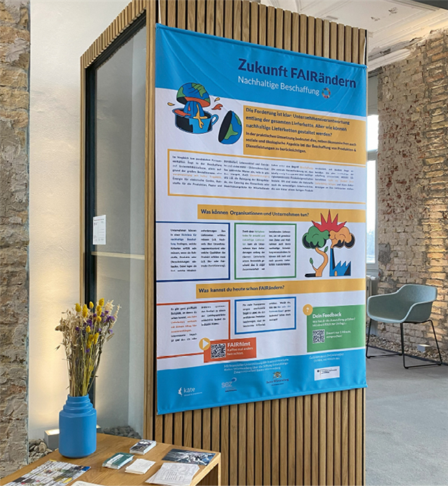 Informationen zur nachhaltigen Beschaffung in einem Unternehmen. © KATE Stuttgart