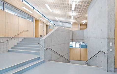 Liebel/Architekten Klassentrakt Schubart-Gymnasium, Aalen © Valentin Schmied 
