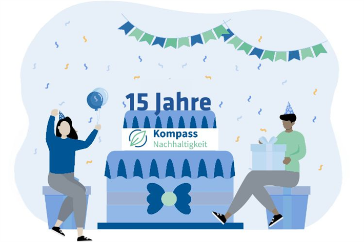 Der Kompass Nachhaltigkeit weist seit 15 Jahren den Weg, wie Beschaffungsprozesse nachhaltig gestaltet werden können. © Engagement Global