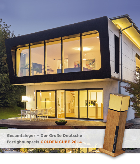 Regnauer Haus Ambienti+ - mit dem Golden Cube 2014 ausgezeichnet Foto: Regnauer Hausbau