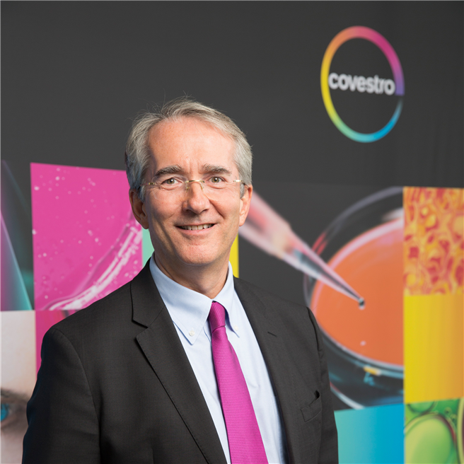Covestro-Vorstandschef Patrick Thomas: 'Nachhaltigkeit ist die Basis für unsere gesamten Geschäftstätigkeit'. © Bayer AG