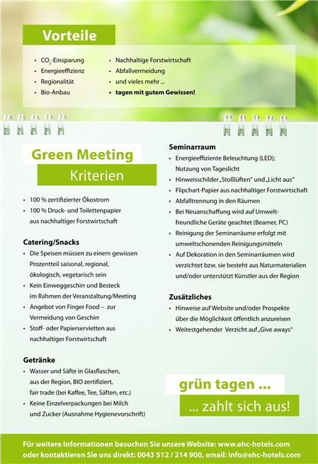 ehc green meeting Siegel © BIO HOTELS