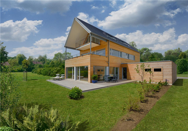 Das wohngesunde Öko-Mehrfamilienhaus Erstling. © Bau-Fritz GmbH & Co. KG