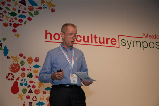 Mathias Kremer, Leiter des Bereichs Strategie und Portfolio-Management und Mitglied des Executive Committees bei Bayer CropScience eröffnet das Horticulture Symposium in Mexiko. © Bayer AG