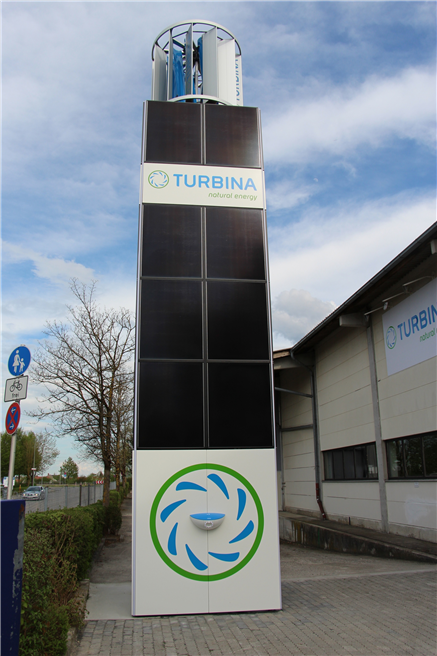 Der EnergyTower © Turbina Energy AG