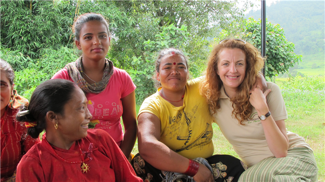 Beraterin auf Zeit Izabela Schultheiss in Nepal. © Manager für Menschen GmbH