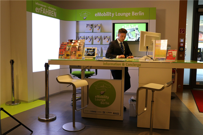 E-Mobility Lounge im NH Berlin Friedrichstrasse. © NH Berlin 