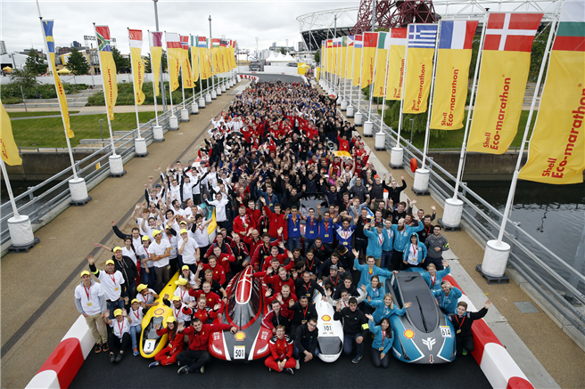 Der Start mit allen Teams. Foto: Shell