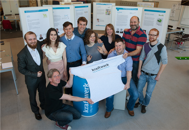 Die Teilnehmer des aktuellen Kraftwerk-Förderprogramms. Foto: kraftwerk, Ingo Wagner
