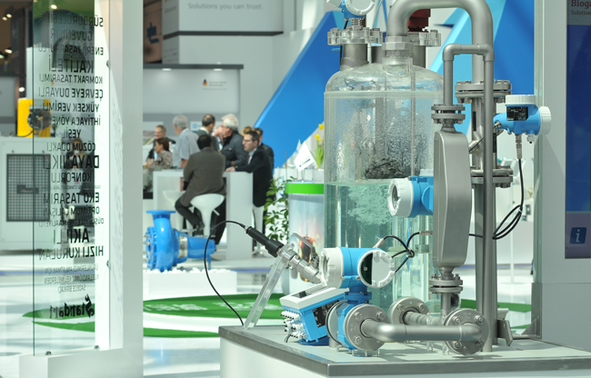 Wasserver- und -Entsorgung sind zenrale Bereiche der Fachmesse © Messe München