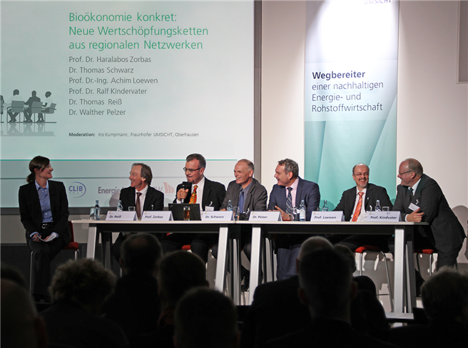 Podiumsdiskussion zum Thema Bioökonomie © Foto Fraunhofer UMSICHT 