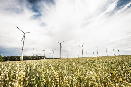 Subventionen für Kohle, Öl und Gas können den Aufbau grüner Energien behindern. Foto: Windräder (Deutschland) © IASS / Norbert Michalke