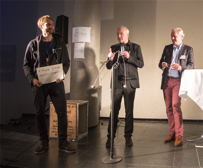 Sebastian Berlein (links) gewann im vergangenen Jahr mit seiner Vanilla Campaign den Gründerwettbewerb von Gründen Live. © Stiftung Entrepreneurship