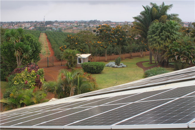 Im April diesen Jahres wurde über ecoligo insgesamt 260.000€ eingesammelt, um die Versorgung der Penta Flowers Farm mit insgesamt 198 kWp installierter Solarleistung zu gewährleisten. © Arya Leasing