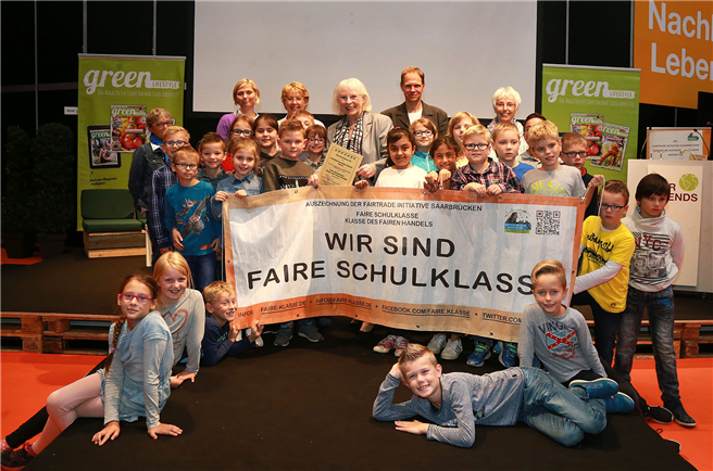 Die Preisträger der Auszeichnung 'Faire Schulklasse'. © Westfalenhallen Dortmund GmbH
