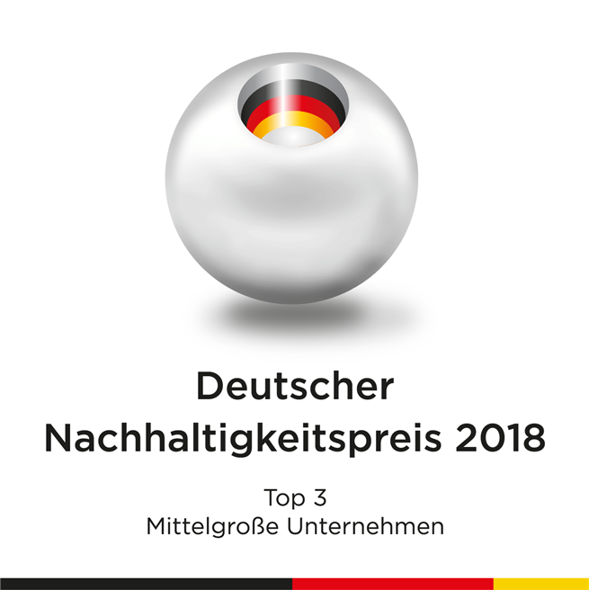DAW ist der erste Baufarbenhersteller, der für den Deutschen Nachhaltigkeitspreis nominiert ist. © Stiftung Deutscher Nachhaltigkeitspreis e.V.