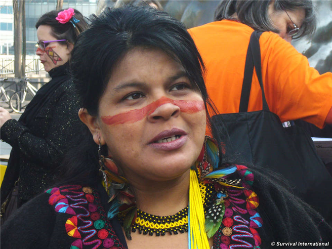 Auch die Indigenen-Sprecherin Sonia Guajajara wird bei der Klimakonferenz in Bonn dabei sein. © Survival International
