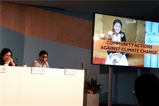 Der Klimagipfel COP23 © World Vision Peru / Walther Sanchez