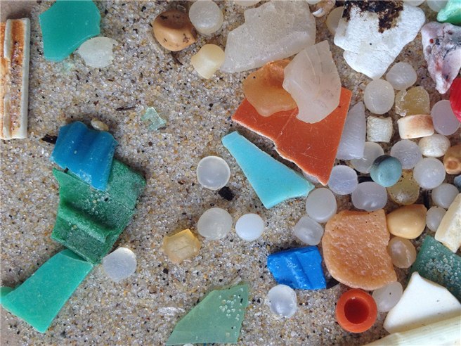 Mikroplastik an Frankreichs Atlantikküste. © Fraunhofer UMSICHT/Leandra Hamann