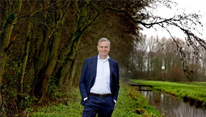 Volkert Engelsman, CEO Eosta / Nature & More, ist auf Platz 1 der nachhaltigsten Unternehmer in den Niederlanden (Trouw Duurzaam Top 100 Ranking) © Eosta
