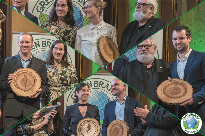 Anlässlich der GREEN BRANDS Austria Gala 2018 wurde auch der Österreichische Umweltjournalismus-Preis 2018 in vier Kategorien verliehen. © GREEN BRANDS Austria/APA-Fotoservice/Godany