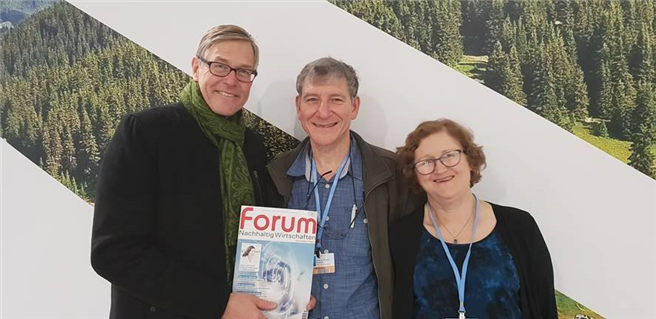 Fritz Lietsch traf Tony Rinaudo (Alternativer Nobelpreisträger) und Silvia Holten (Vertreterin der internationalen Kinderhilfsorganisation World Vision Deutschland e.V.) auf der #COP24 © ALTOP GmbH