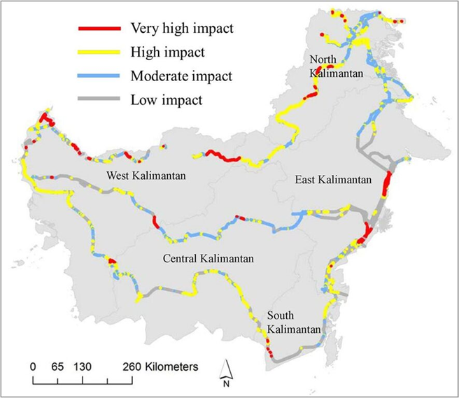 Road and rail projects that are evaluated to have very live levels of risk for forest connectivity and wildlife survival.