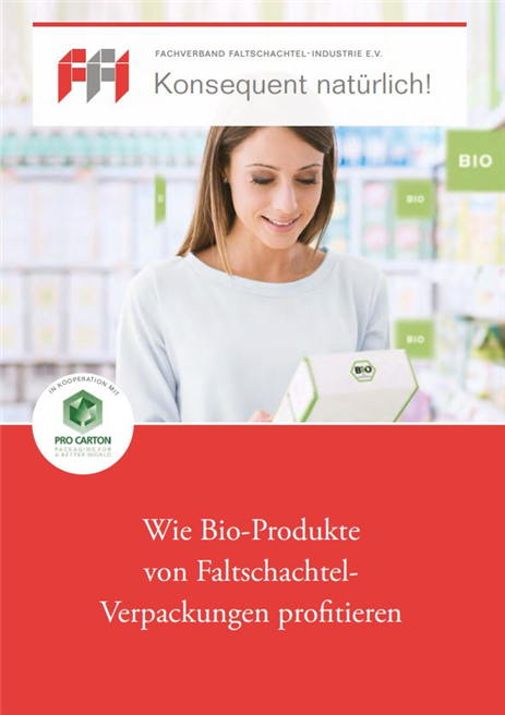 Eine Studie zeigt: Bio-Produkte profitieren von Faltschachtel-Verpackungen. © Fachverband Faltschachtel-Industrie e.V. 