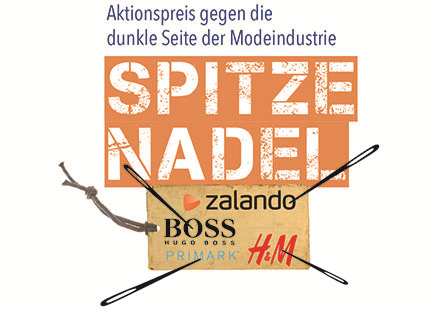 Der Aktionspreis SPITZE NADEL würdigt das Engagement von Menschen, die Missstände in der Textil- und Schuhbranche auf innovative Weise anprangern. © cum ratione gGmbH / INKOTA-netzwerk
