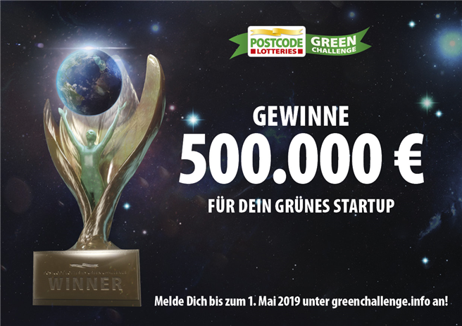 Grüne Startups gesucht - Bis zum 1. Mai bewerben bei der Postcode Lotteries Green Challenge. © Postcode Lotterien