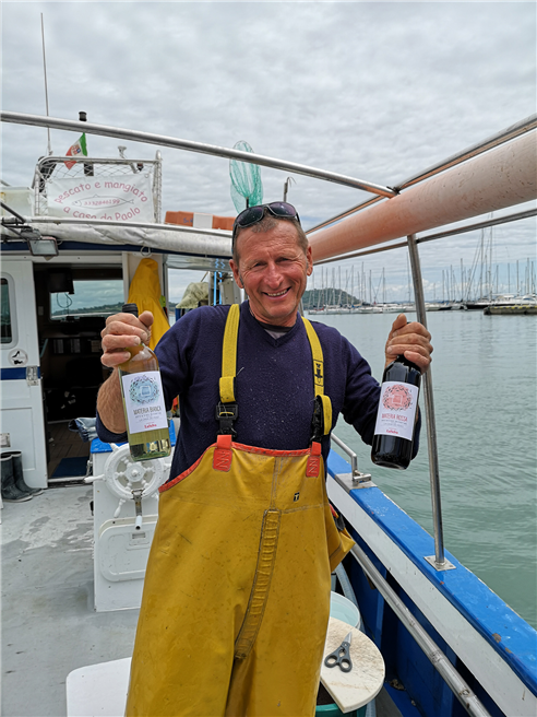 Paolo Fanciulli, Initiator von La casa dei pesci mit Materia-Wein. © CantinaLaSelva