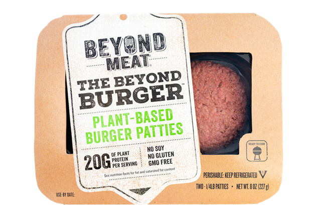 Der Beyond Burger gibt Hoffnung auf eine fleischfreie Welt. © https://commons.wikimedia.org/wiki/File:Beyond_Burger_packaging.png