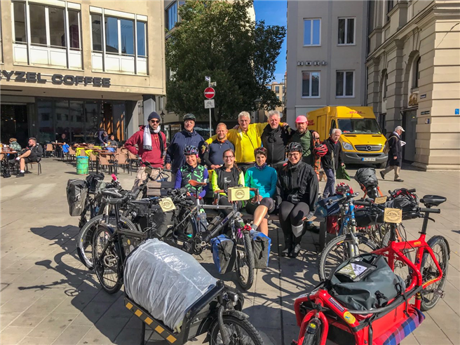 Jeder Mensch mit Fahrrad kann bei der Schokofahrt mitfahren und damit die Möglichkeiten klimafreundlicher Mobilität demonstrieren und austesten. © ADFC Münsterland e.V.