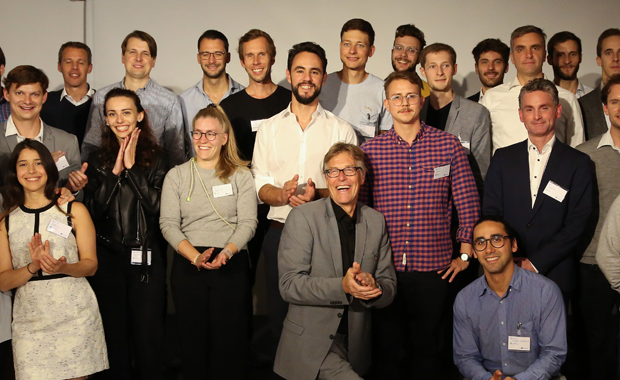 Die 16 besten Start Ups des DACH Accelerator Programms von EIT Climate-KIC nutzen die Möglichkeit, sich in Berlin zu präsentieren und Investoren von ihren Ideen zu überzeugen. © Climate-KIC GmbH