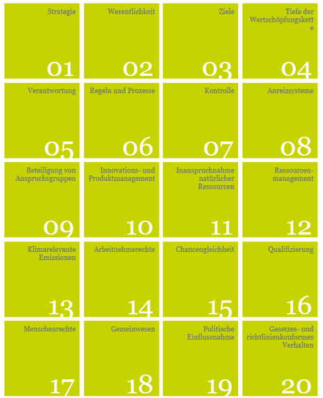 Kriteriengerüst Deutscher Nachhaltigkeitskodex © B.A.U.M. e.V.