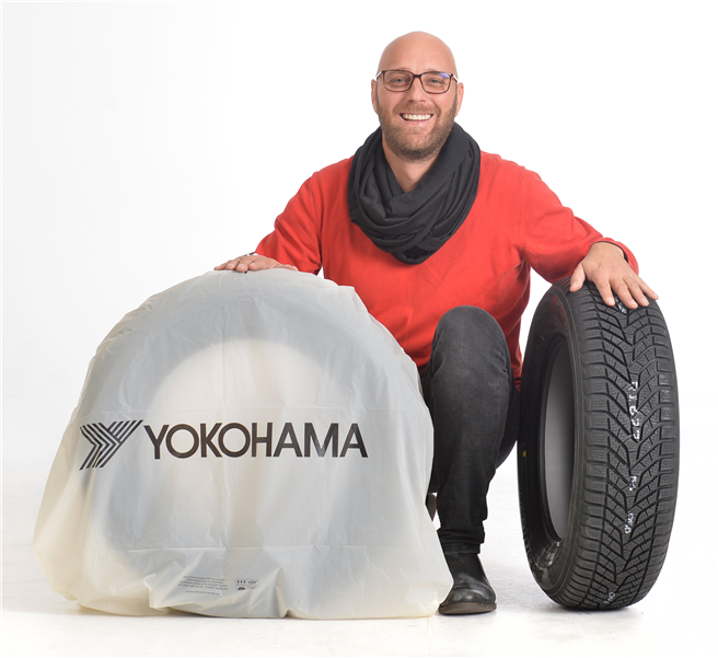 Die neuen Schutzhüllen für den Reifentransport werden aus Maisstärke gefertigt und sind 100% biologisch abbaubar. © Yokohama 