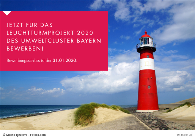 Auch 2020 verleiht der Umweltcluster Bayern die Auszeichnung 'Leuchtturmprojekt' an einen vorbildlichen Beitrag zur Entwicklung der Umwelttechnologie in Bayern. © Marina Inatova, Fotolia.com