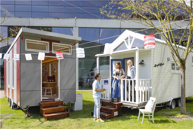 Über 20 verschiedene Tiny Houses können interessierte Besucher vom 19. bis 21. Juni 2020 auf der Messe Karlsruhe besichtigen. Foto: Messe Karlsruhe/Jürgen Rösner 