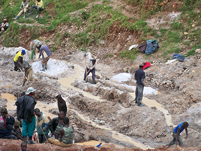 Kobaltmine Bibatama in Nord-Kivu © BGR Hannover