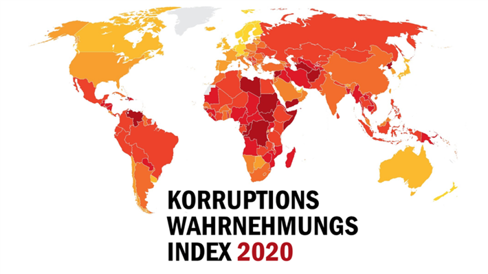 Transparency Deutschland legt mit dem Korruptionswahrnehmungsindex 2020 Eckpunkte für Politikfinanzierungsbericht vor. © Transparency International