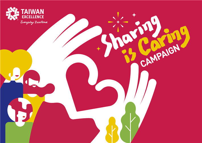Keyvisual der Sharing is Caring-Campaign © Taiwan Excellence