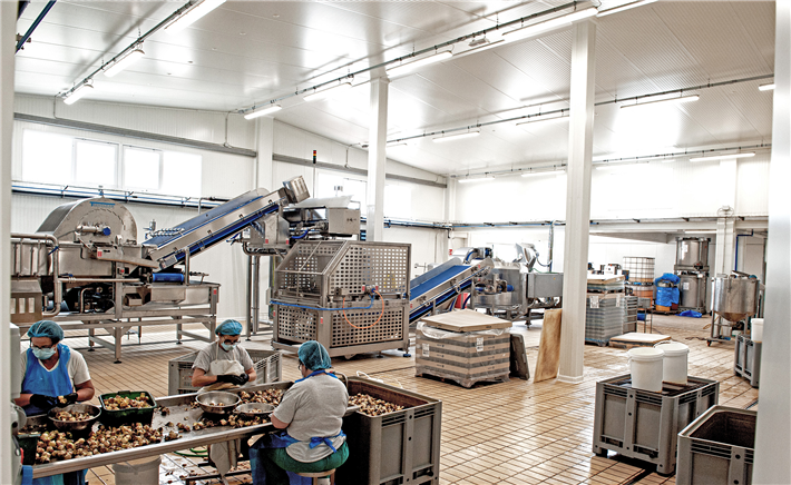 LaSelva Manufaktur 2021: Doppelte Arbeitsfläche für Frischeverarbeitung und Handwerk, modernisiert und IFS Food zertifiziert. © LaSelva