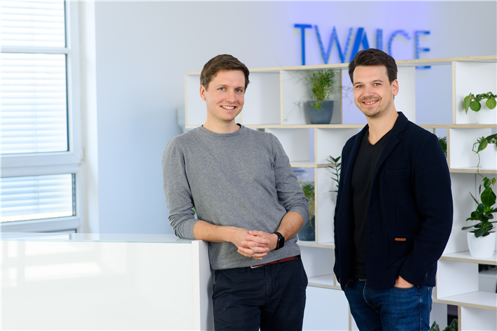 Die TWAICE-Gründer: Dr. Michael Baumann und Dr. Stephan Rohr © TWAICE
