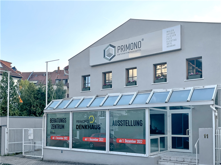 Am Primono-Hauptsitz in der Franz-Mehring-Straße 11 in Leipzig entsteht ein Denkhaus mit Beratungszentrum. © Primono