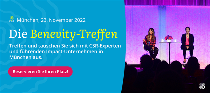 Reservieren Sie sich jetzt Ihren Platz für unser Corporate Purpose Event! © Benevity